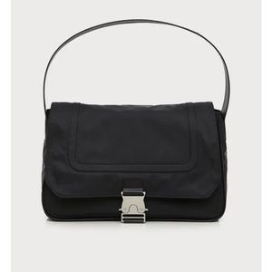 Matin Kim Black Buckle Shoulder Bag